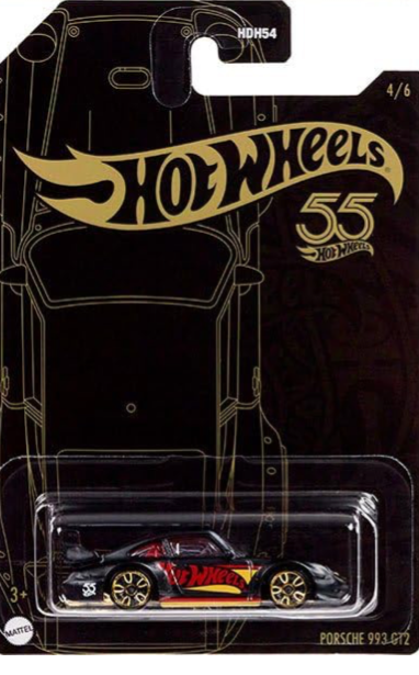 Hot Wheels Pearl and Chrome Diecast Porsche 993 GT2  4/6