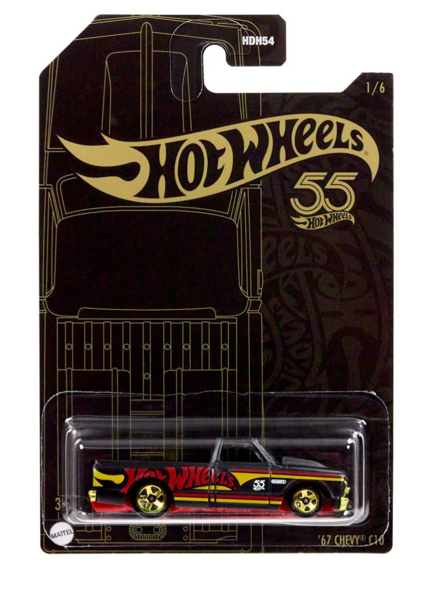 Hot Wheels Pearl and Chrome Diecast 67 Chevy C10 1/6